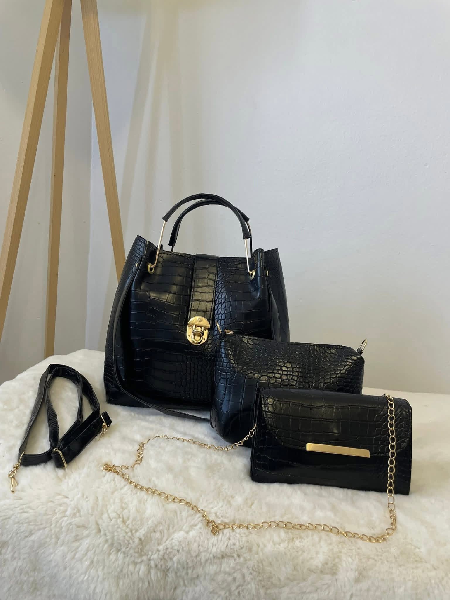Sac 3 piece Croco